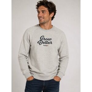 Stanley Stella Mens Sweatshirt Small Gray HubSpot Logo Streetwear STSM567
